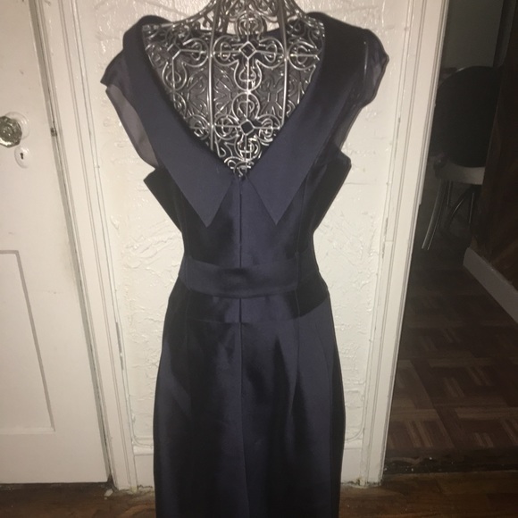 NWOT Rickie Freeman for Teri Jon Navy Dress Sz 4 - Picture 2 of 6